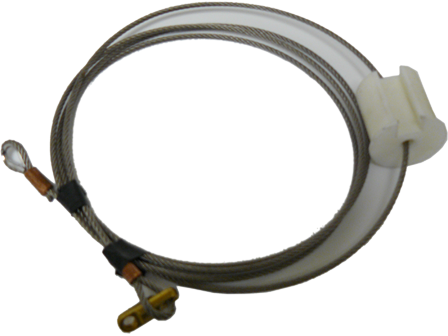 Elliptical SS Cable w/ Plastic End Plug